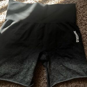 Gymshark Women's Black and Gray Bike Shorts